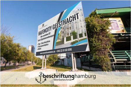 Bauzaunanner und Bauschilder für Hamburg und Geesthacht