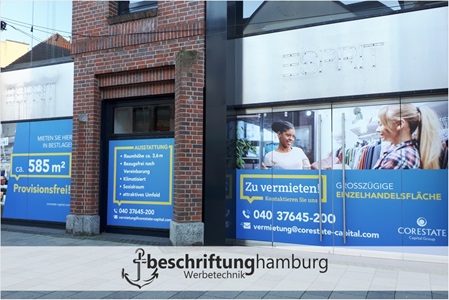 Schaufensterwerbung mit Klebefolien in Hamburg-Bergedorf
