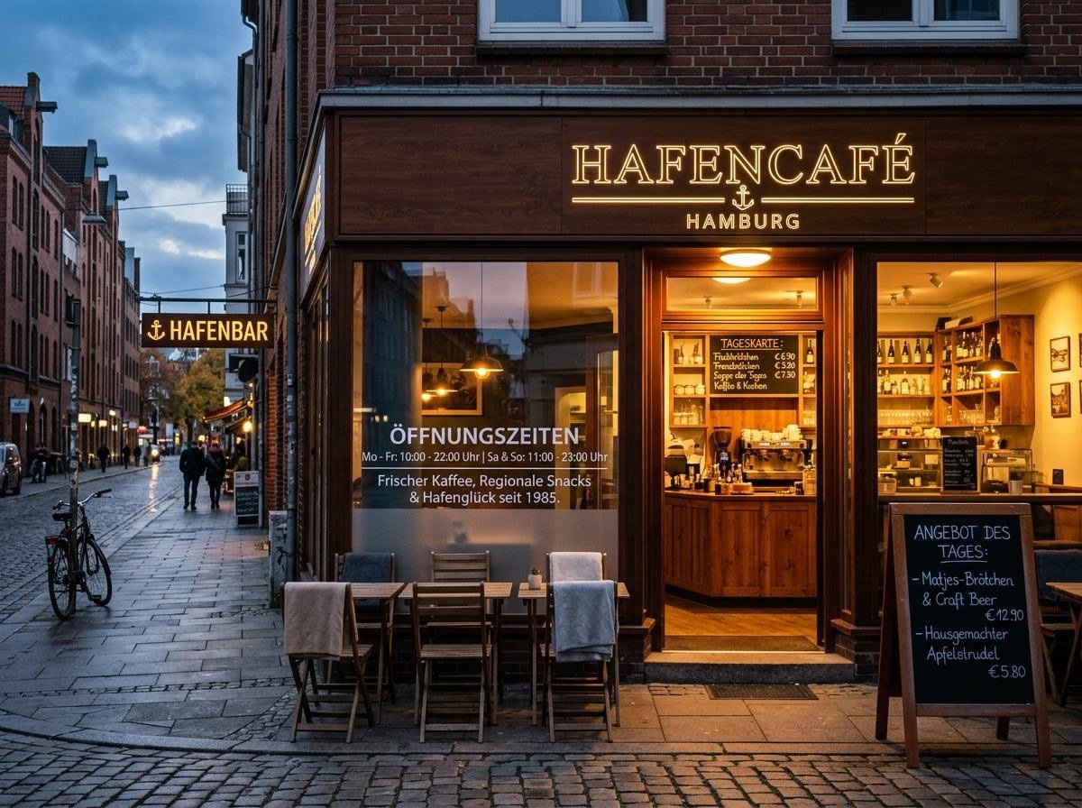 Gastronomiebeschriftung in Hamburg