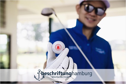 Golfbälle im Lohndruck bedrucken Hamburg, Lüneburg, Ostsee, Schleswig Holstein und Niedersachsen