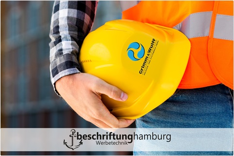 Bedruckte Sicherheitsbauhelme mit Logo