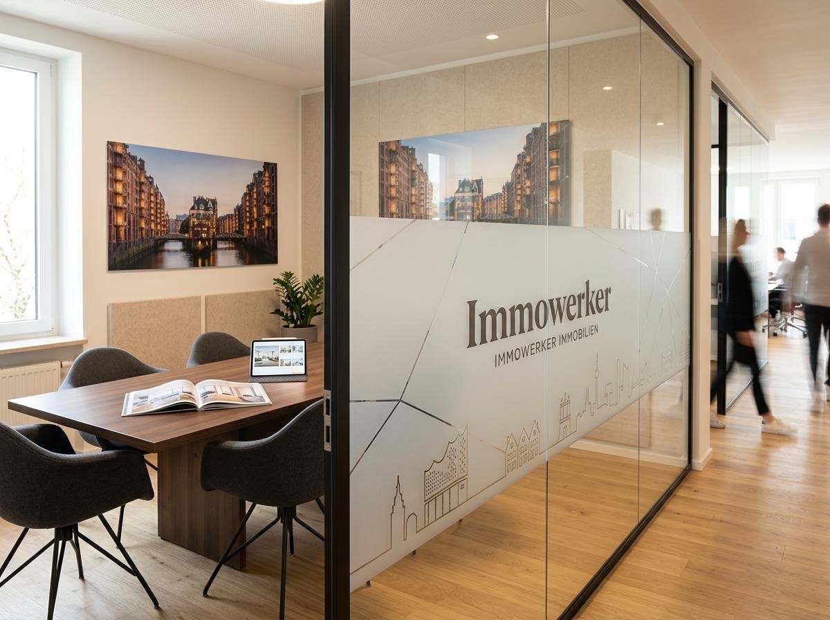 Beschriftung und Schilder für Immobilienmakler Hamburg
