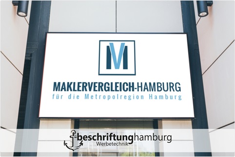 Bedruckte Werbeschilder für Immobilienmakler und Hausverwaltungen