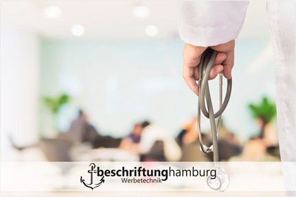 Krankenhausschilder und Sichtschutz für Asklepios, Endo-Klinik, Uniklinik und Helios