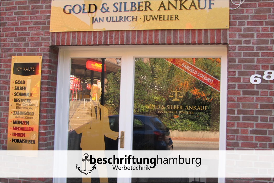 Ladenbeschriftung in Hamburg Harburg