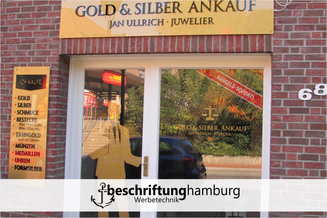 Ladenbeschriftung in Hamburg Harburg