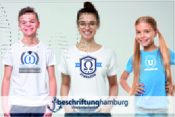 Schulkleidung bedruckt mit Lieferung für Hamburgs Schulen