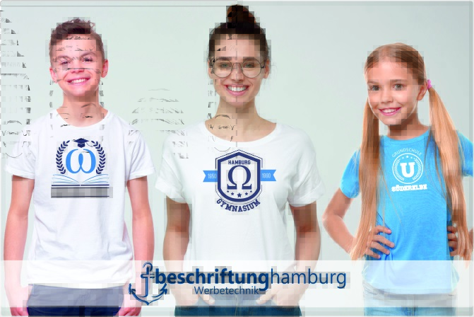 Schulkleidung bedruckt mit Lieferung für Hamburgs Schulen