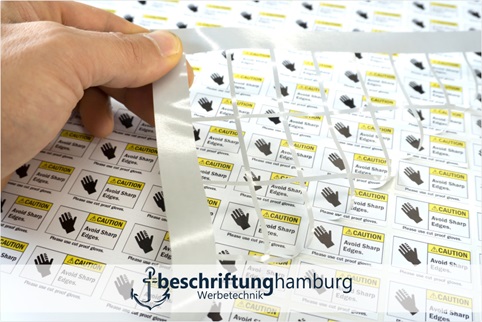 Sticker, Typenschilder bedruckt in Hamburg kaufen