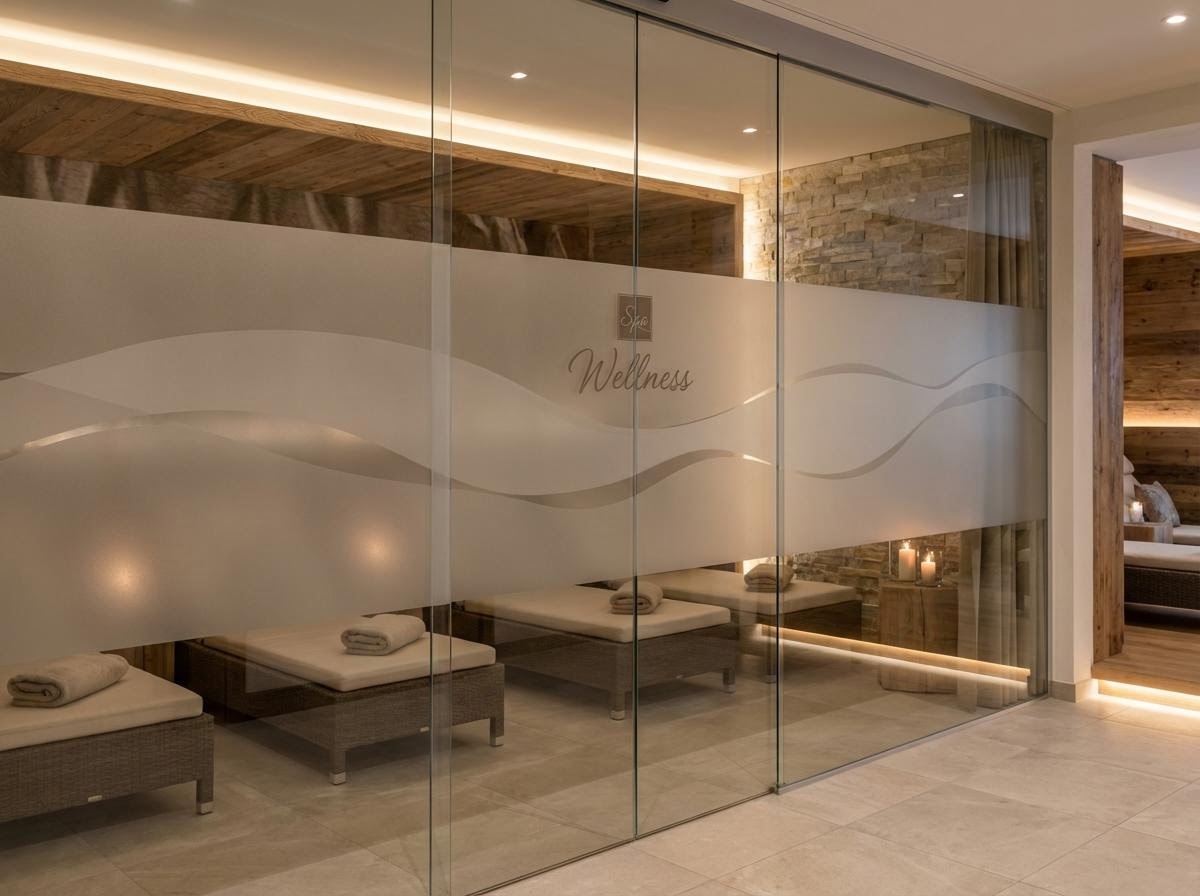 Wellnessbereich Sichtschutzfolie Hamburg